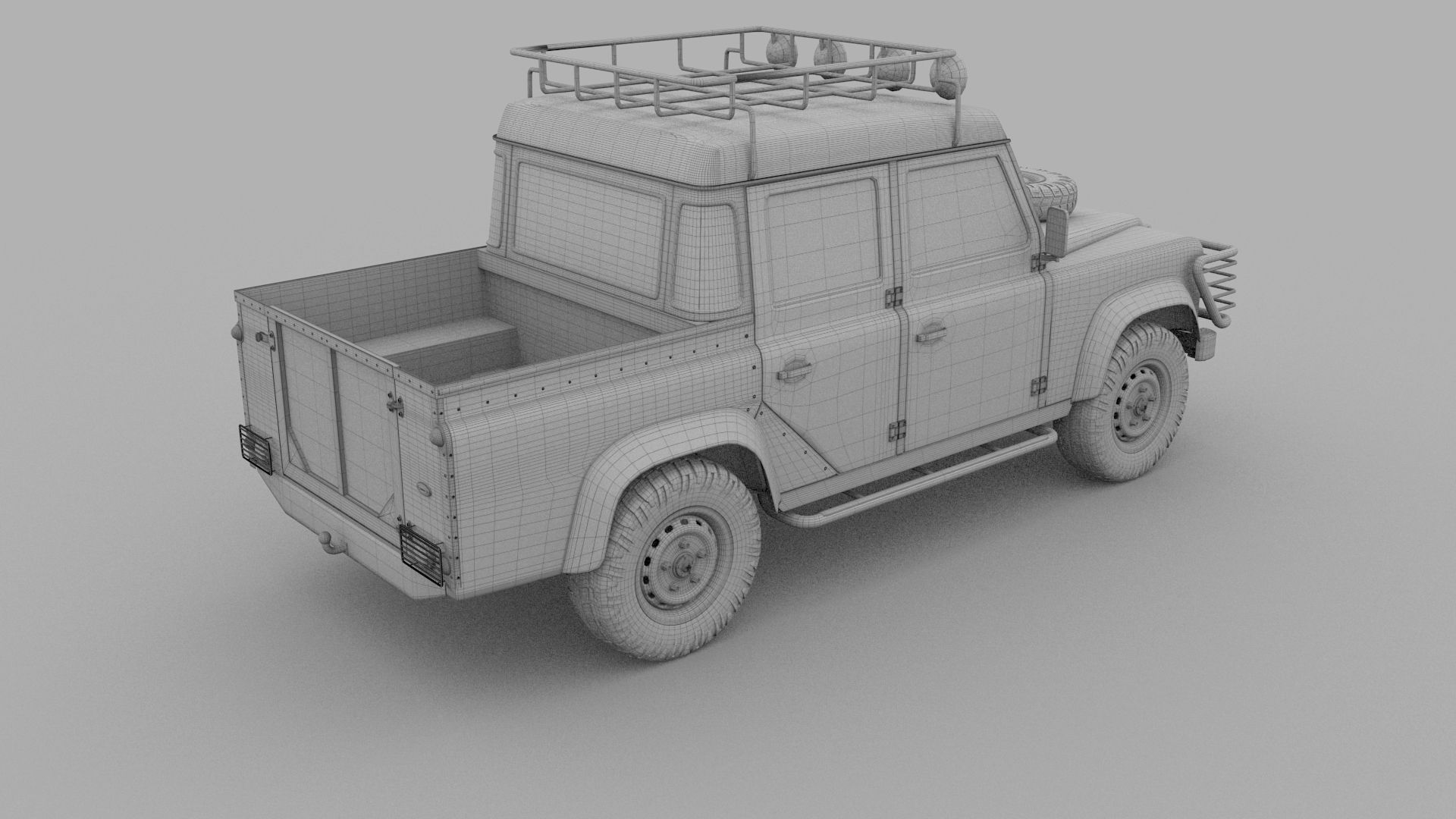 Land Rover Defender 110 Double Cab Pick Up 3D model_14