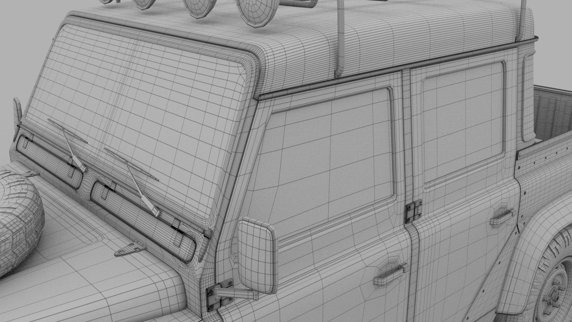 Land Rover Defender 110 Double Cab Pick Up 3D model_29