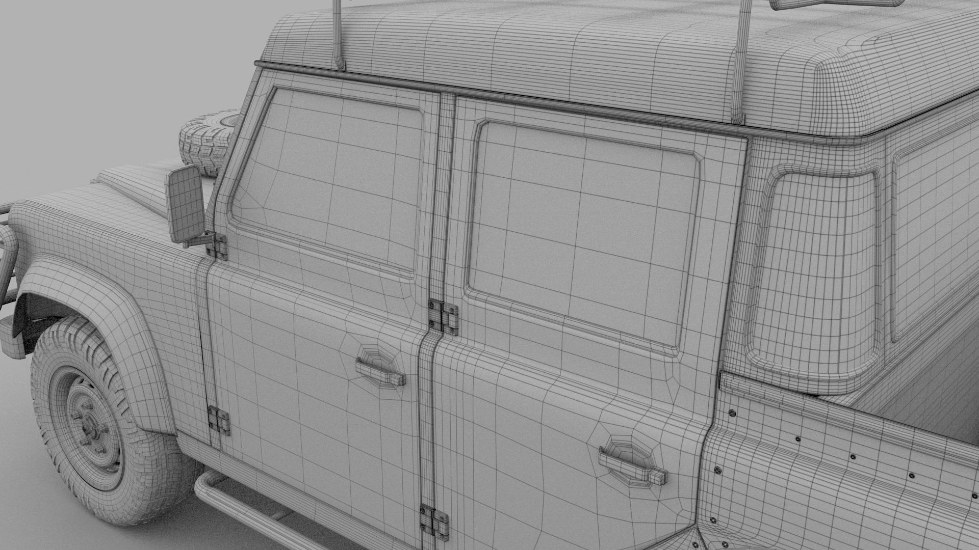 Land Rover Defender 110 Double Cab Pick Up 3D model_27