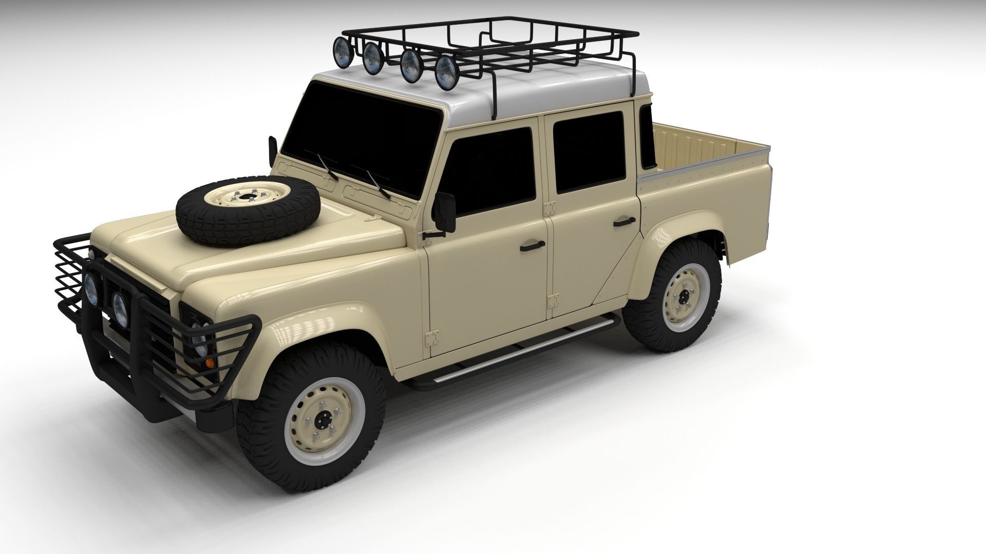 Land Rover Defender 110 Double Cab Pick Up 3D model_17
