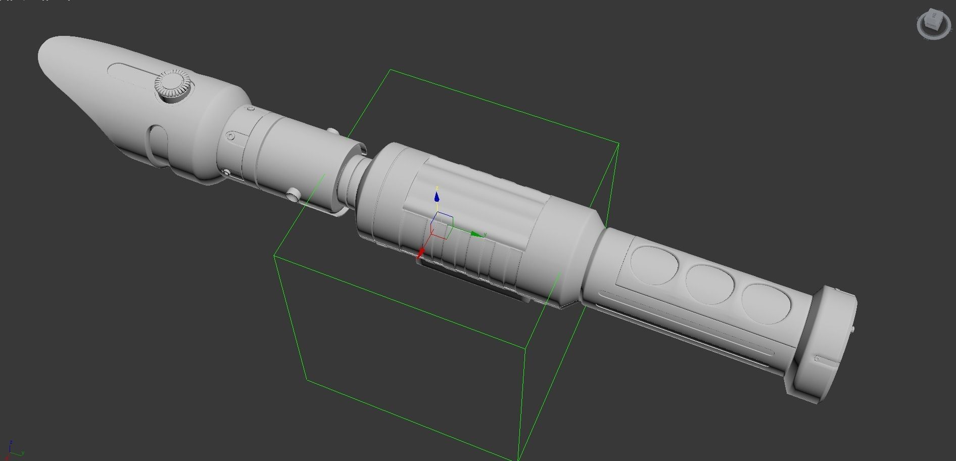 Lightsaber weapon in game dota 3D model_3