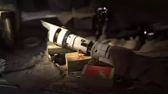 Lightsaber weapon in game dota 3D model