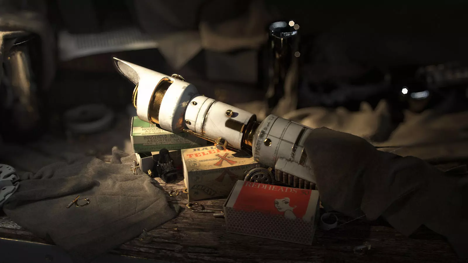 Lightsaber weapon in game dota 3D model_0