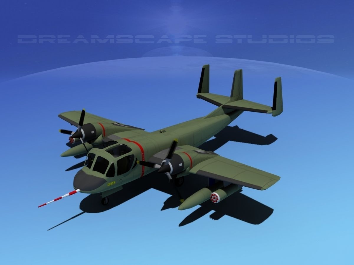 Grumman OV-1D Mohawk V01 3D model_9