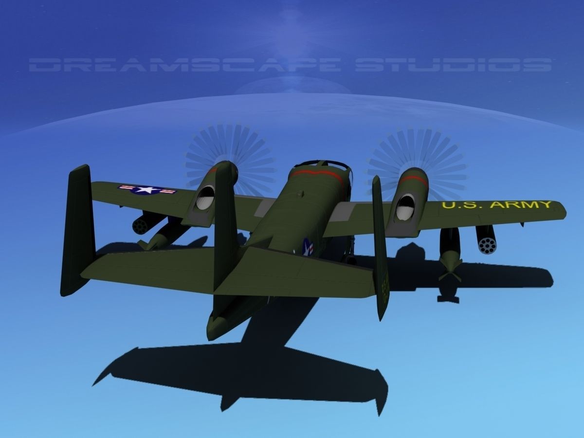 Grumman OV-1D Mohawk V02 3D model_6