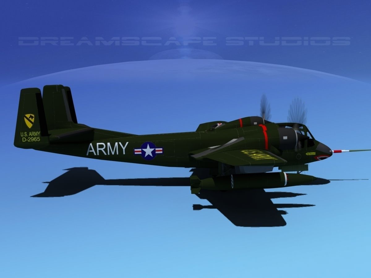 Grumman OV-1D Mohawk V03 3D model_4