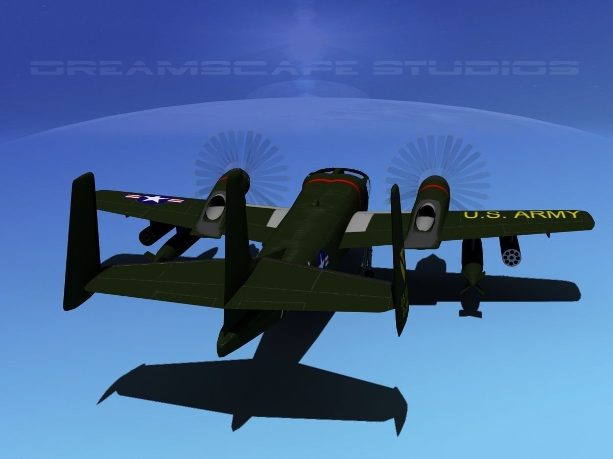 Grumman OV-1D Mohawk V03 3D model_6