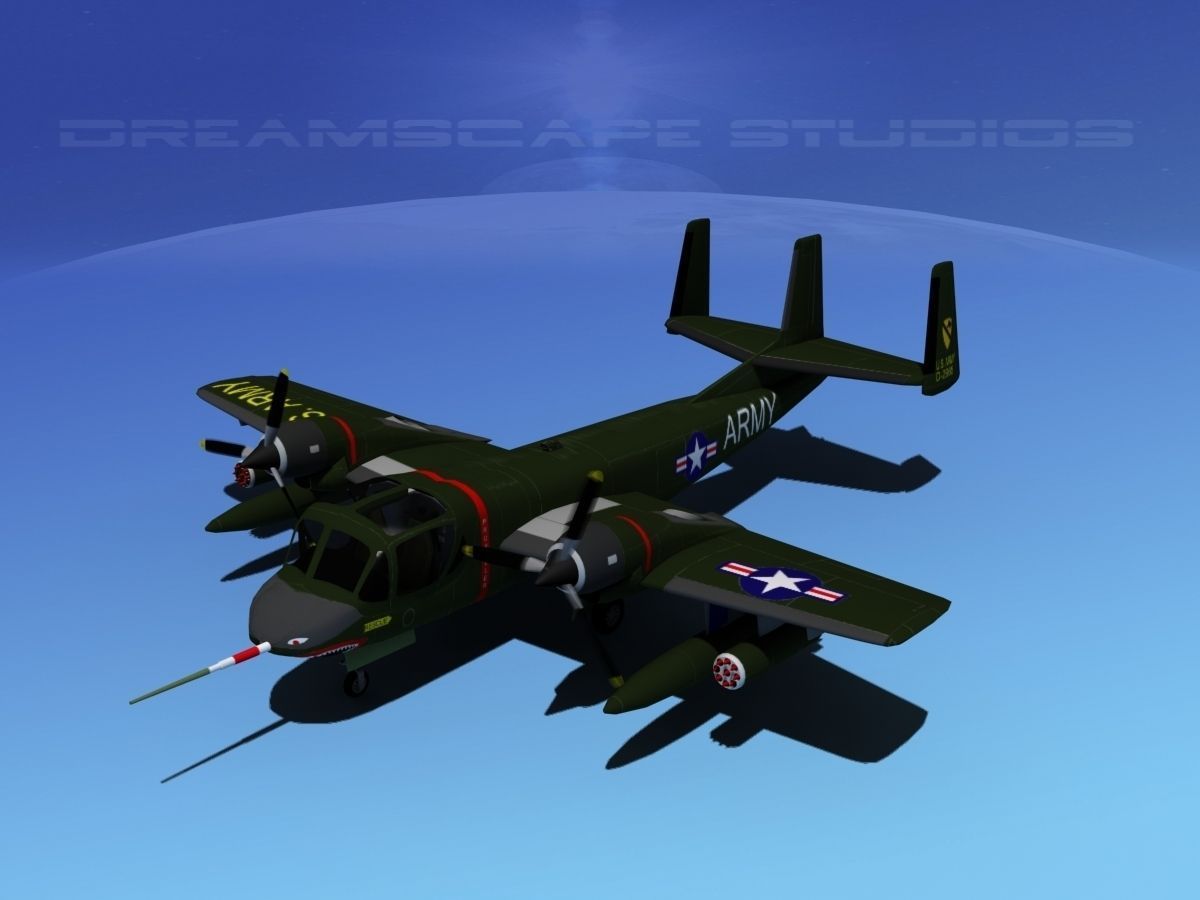 Grumman OV-1D Mohawk V03 3D model_10