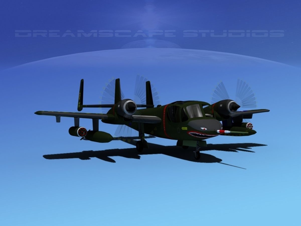 Grumman OV-1D Mohawk V03 3D model_2