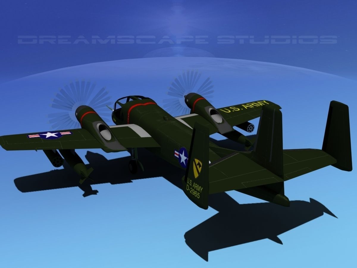 Grumman OV-1D Mohawk V03 3D model_7