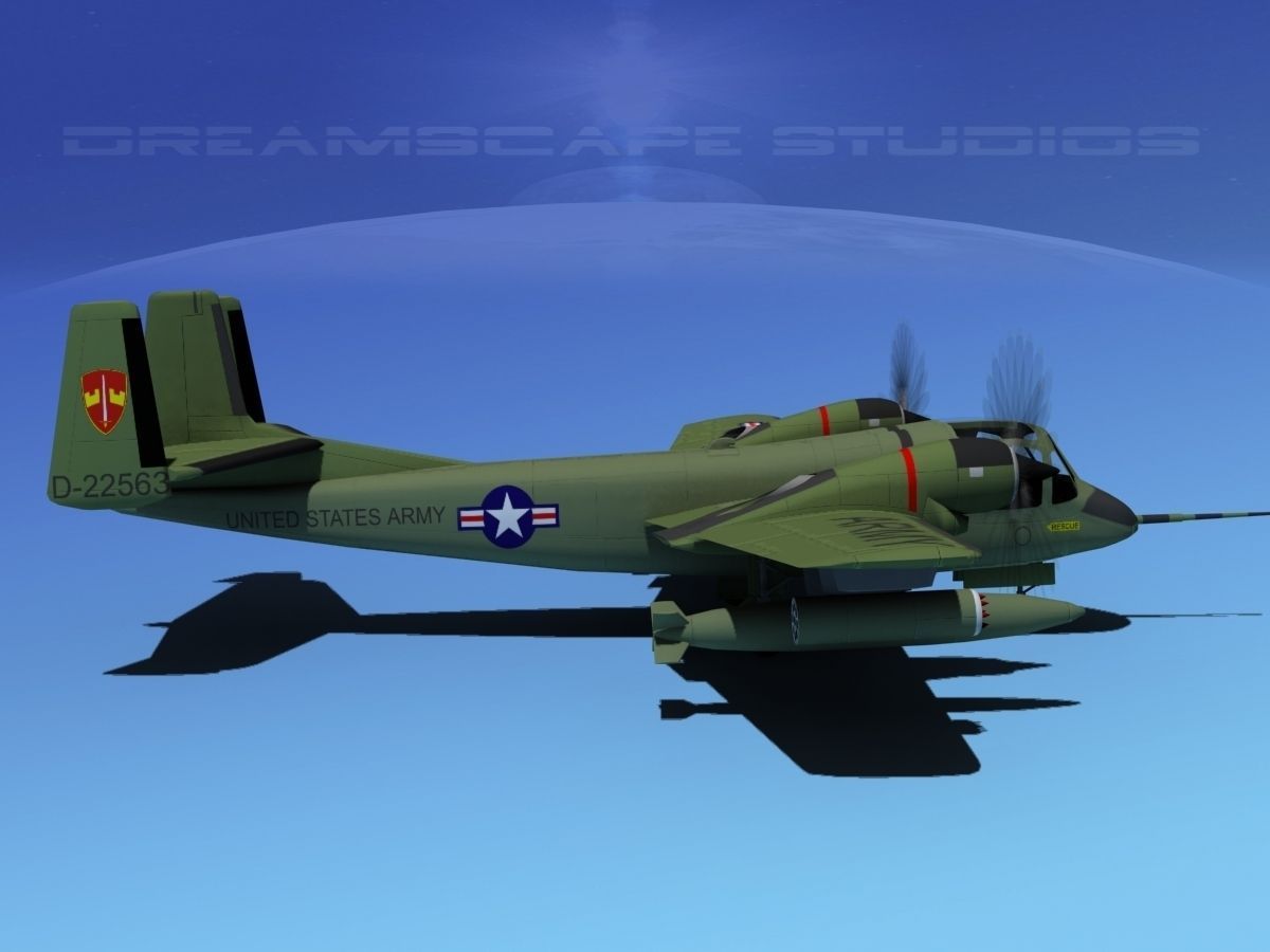Grumman OV-1D Mohawk V04 3D model_4