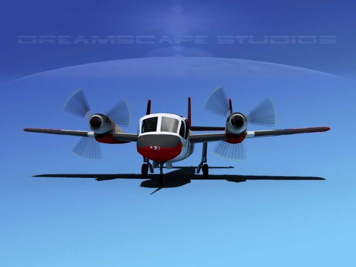 Grumman OV-1D Mohawk V05 3D model_1