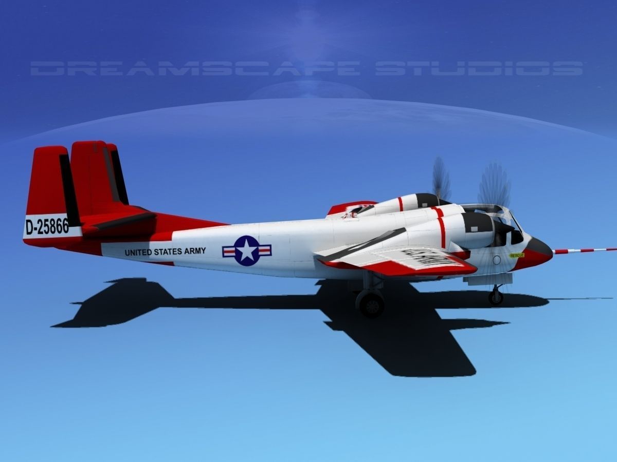 Grumman OV-1D Mohawk V05 3D model_4