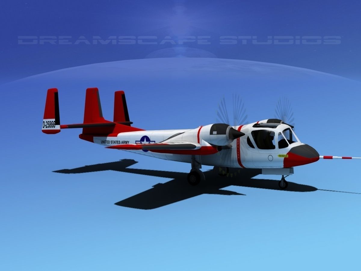 Grumman OV-1D Mohawk V05 3D model_3