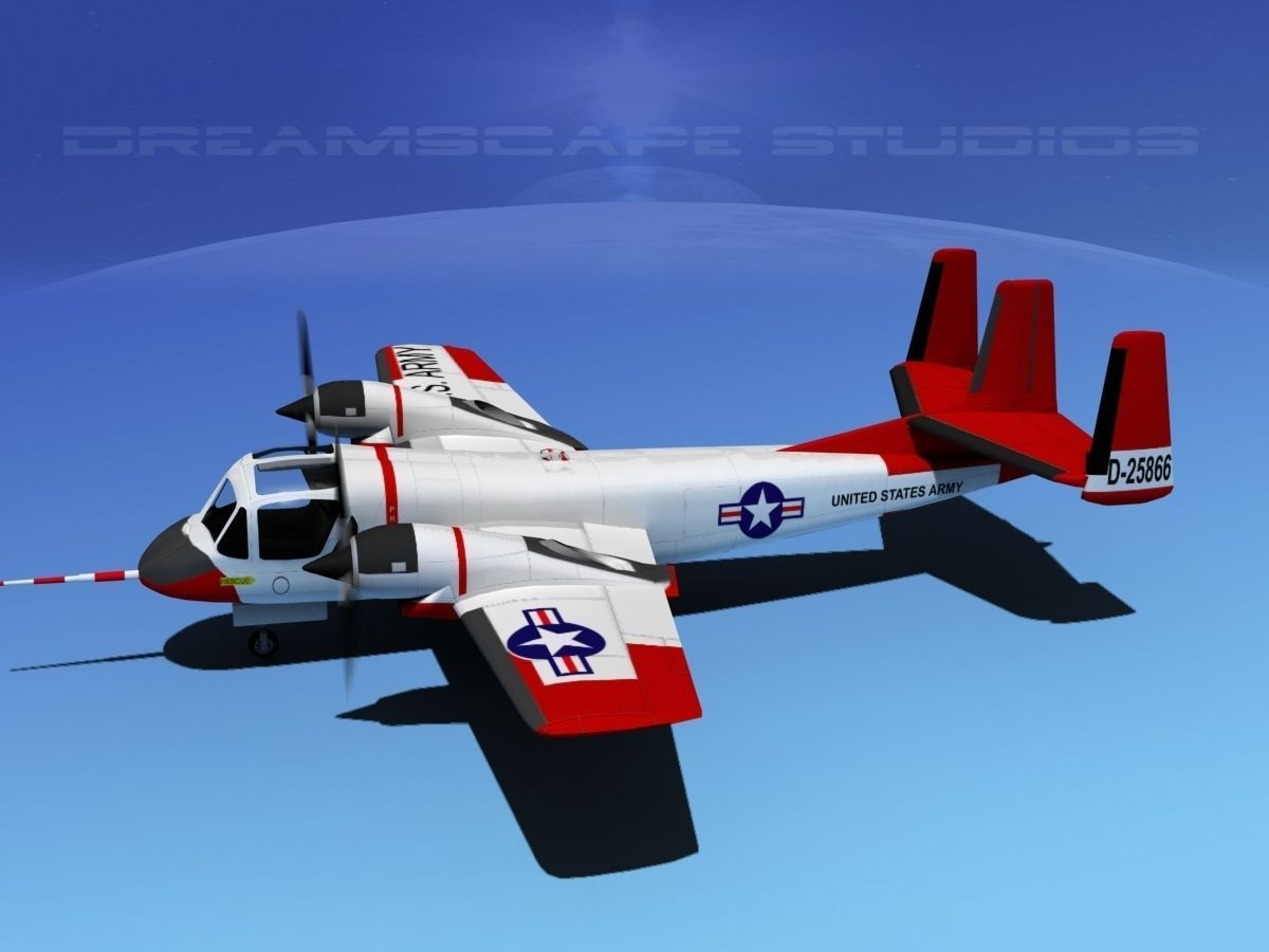 Grumman OV-1D Mohawk V05 3D model_9