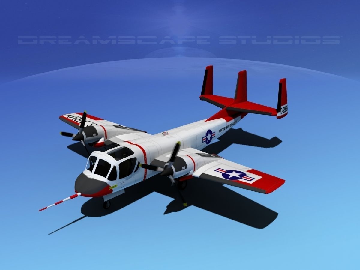 Grumman OV-1D Mohawk V05 3D model_10