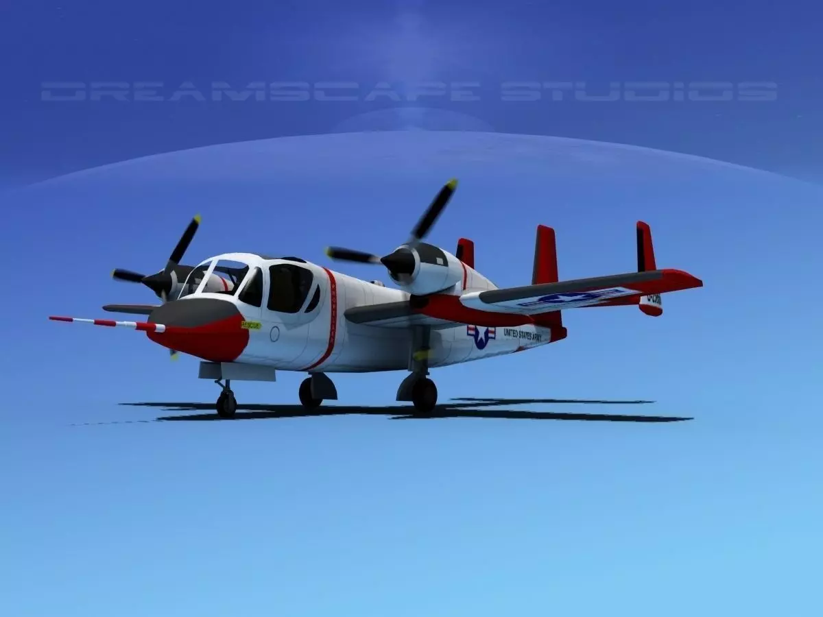 Grumman OV-1D Mohawk V05 3D model_0