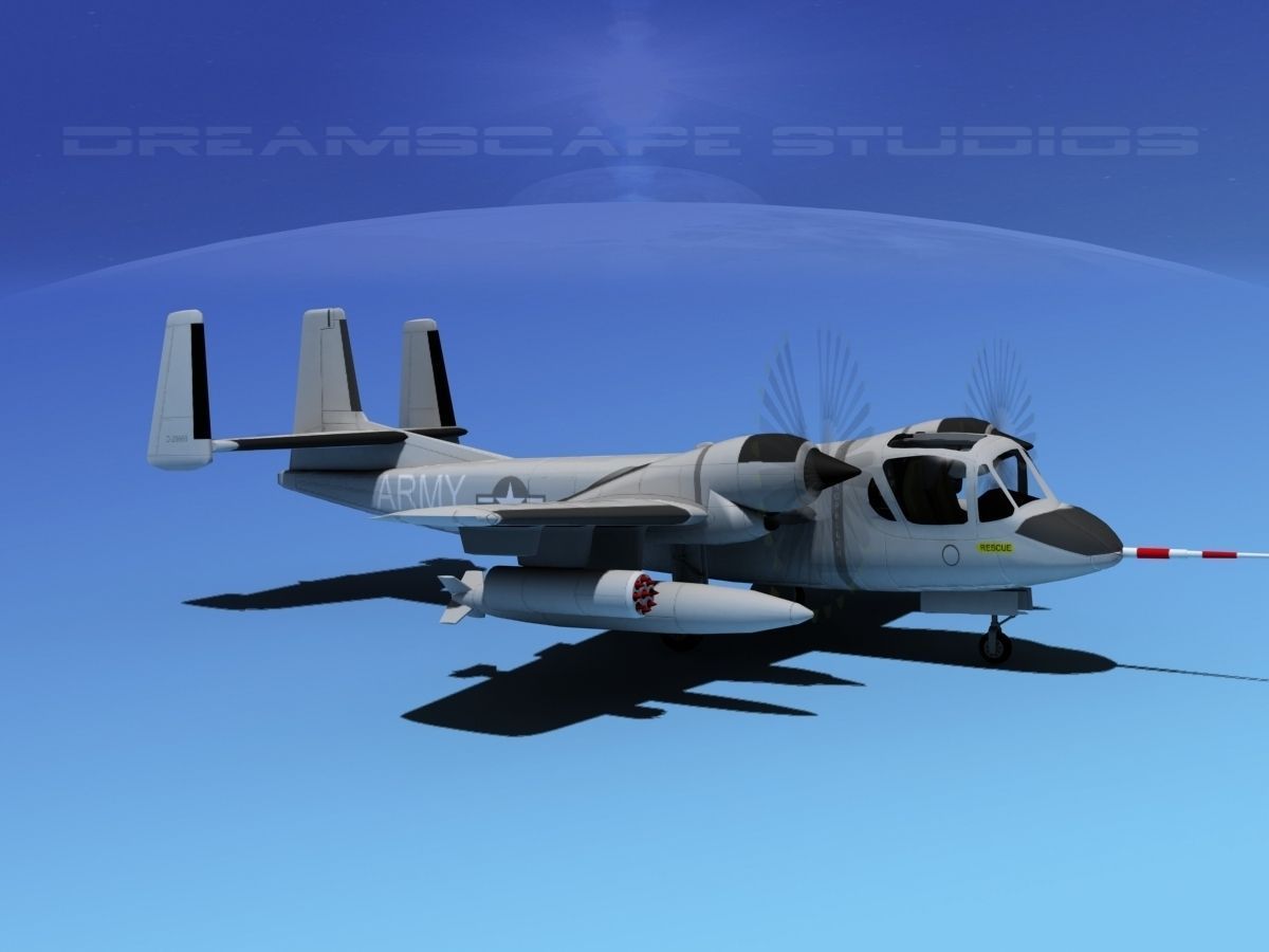 Grumman OV-1D Mohawk V06 3D model_3