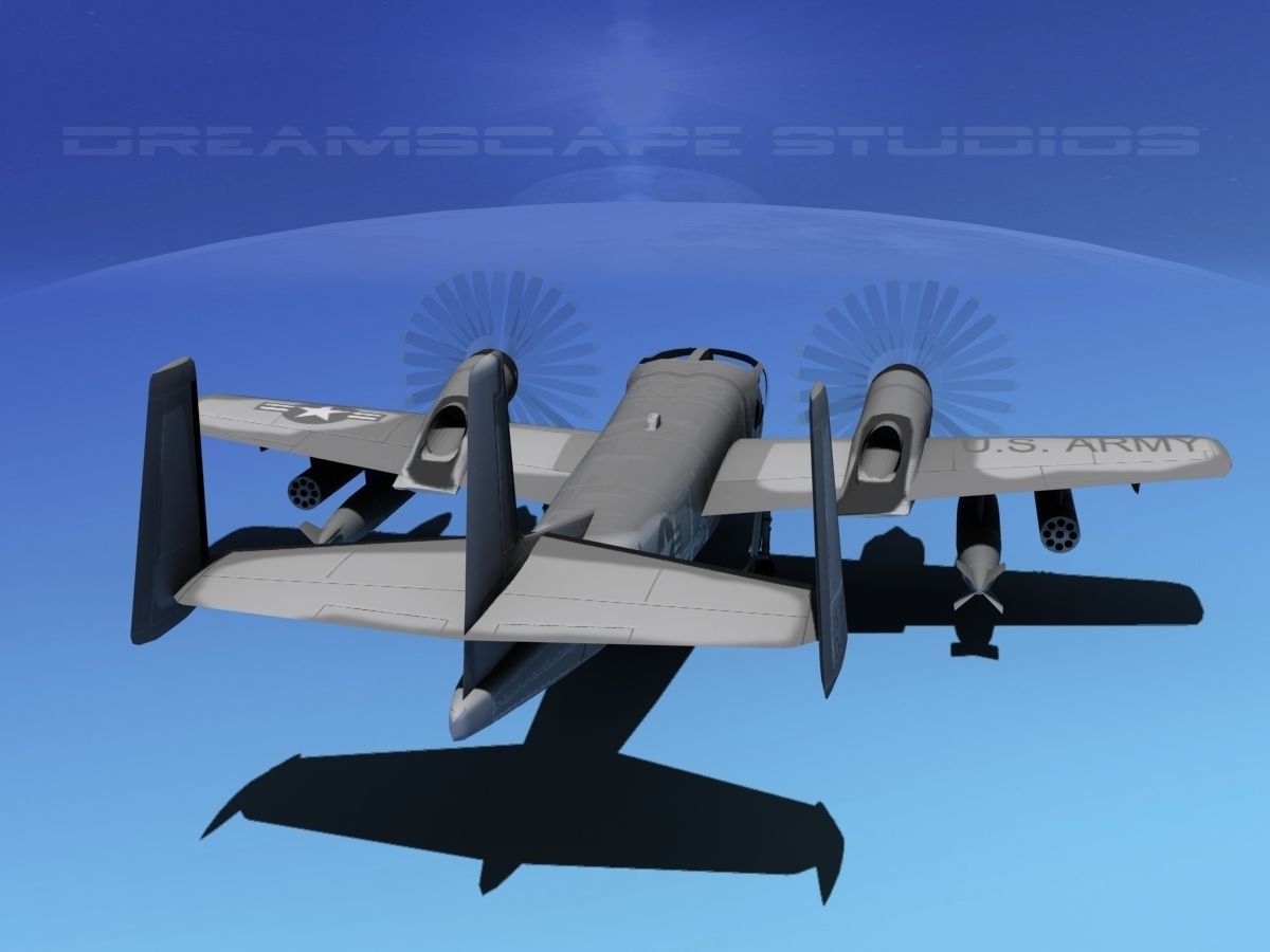 Grumman OV-1D Mohawk V07 3D model_7