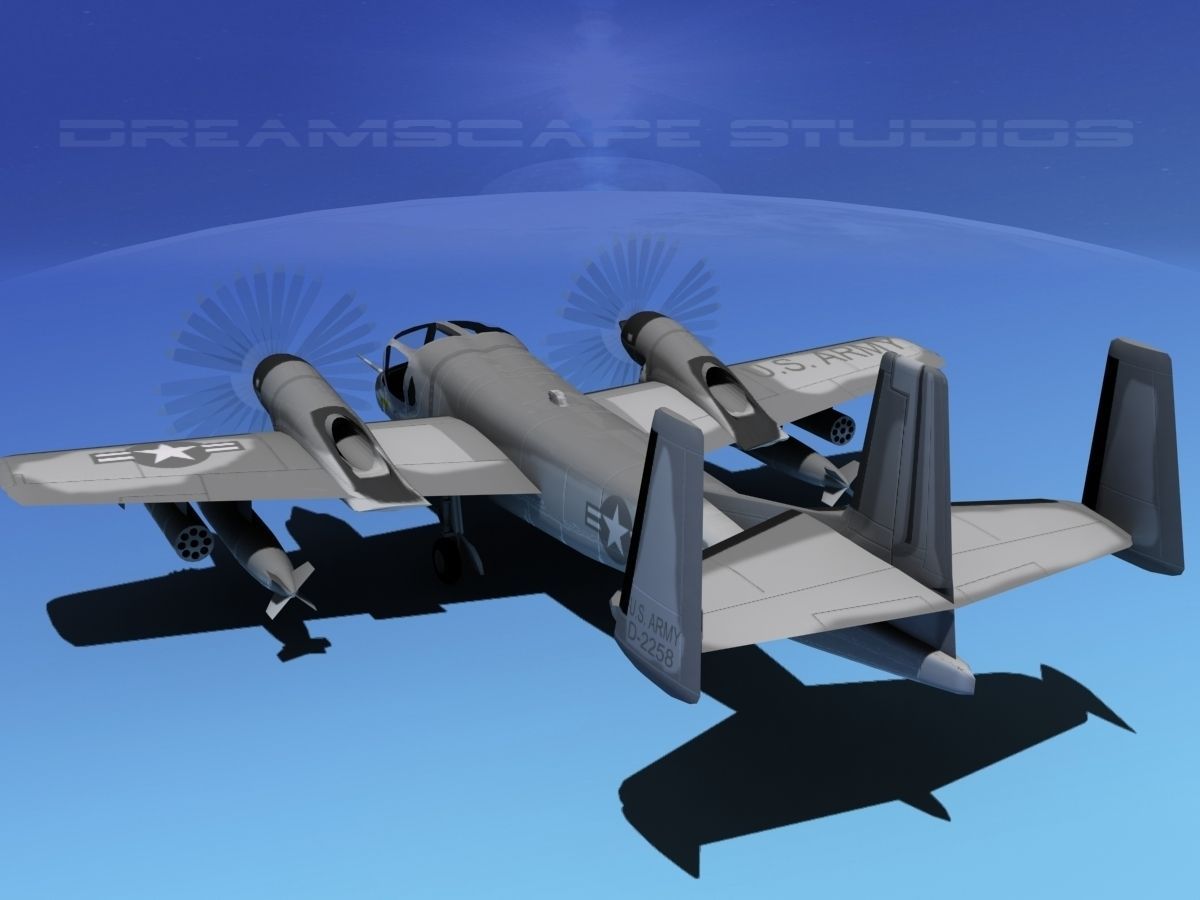 Grumman OV-1D Mohawk V07 3D model_8