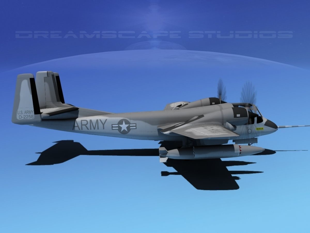 Grumman OV-1D Mohawk V07 3D model_5