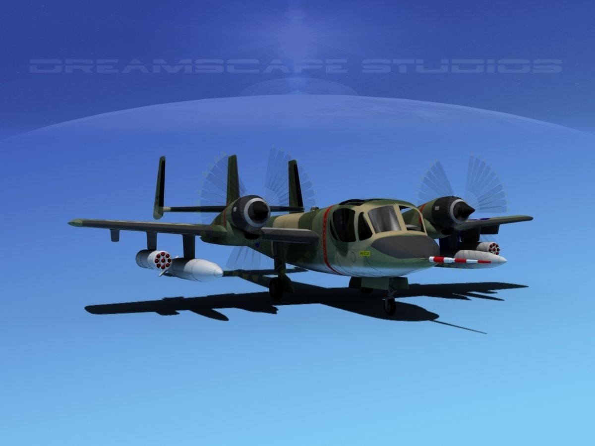 Grumman OV-1D Mohawk V08 3D model_3