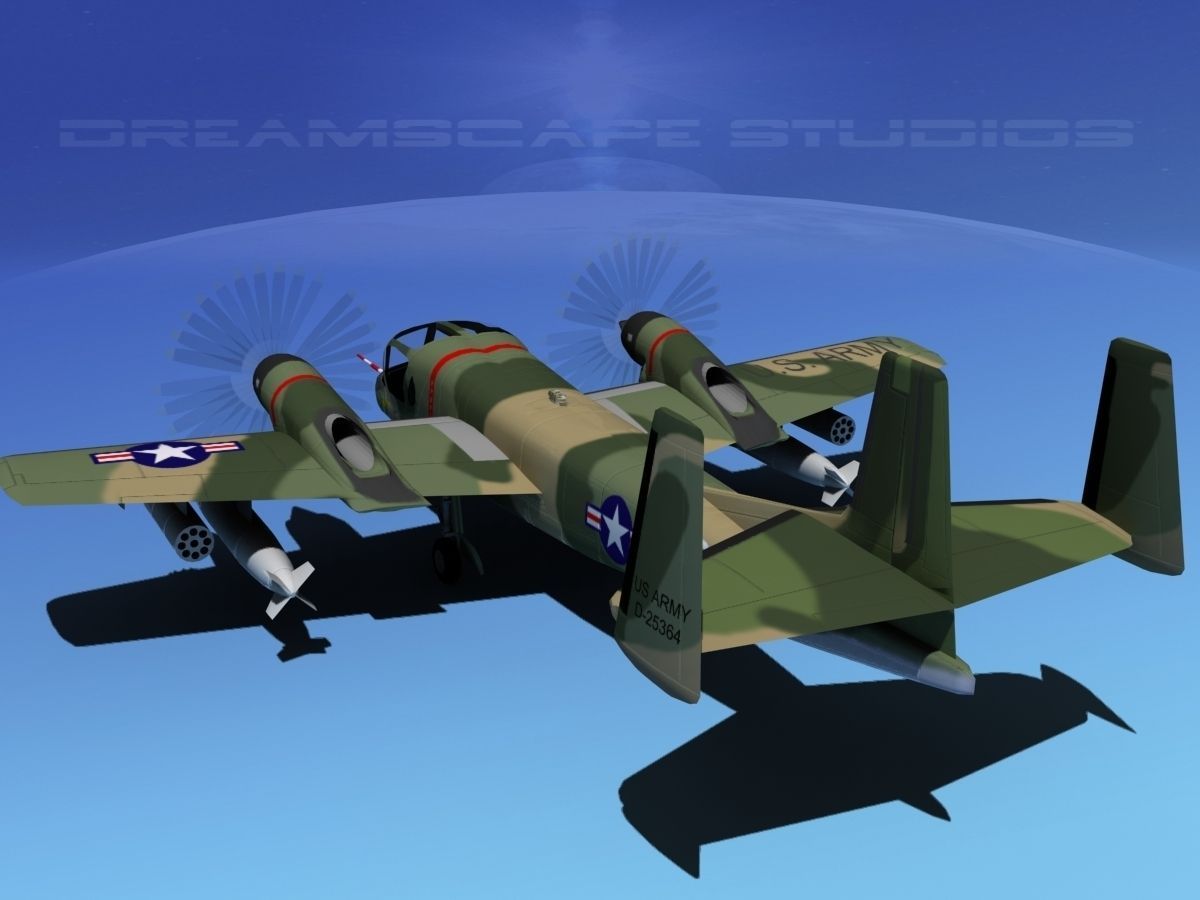 Grumman OV-1D Mohawk V08 3D model_7