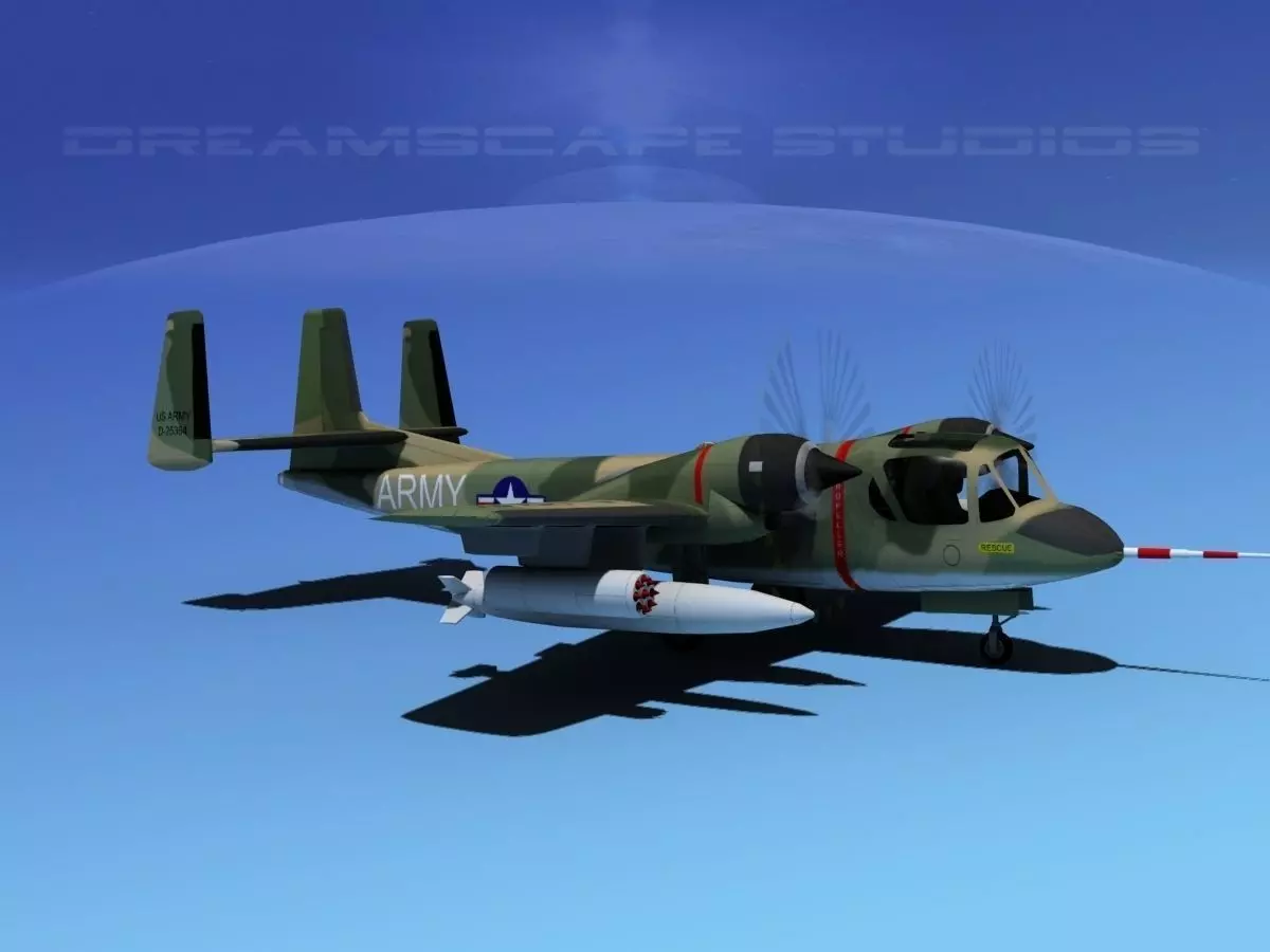 Grumman OV-1D Mohawk V08 3D model_0