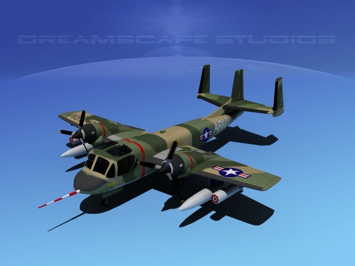 Grumman OV-1D Mohawk V08 3D model_10