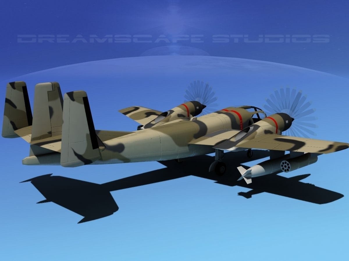 Grumman OV-1D Mohawk V10 3D model_5