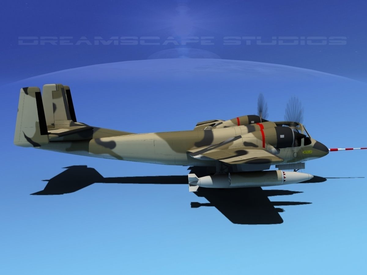 Grumman OV-1D Mohawk V10 3D model_4