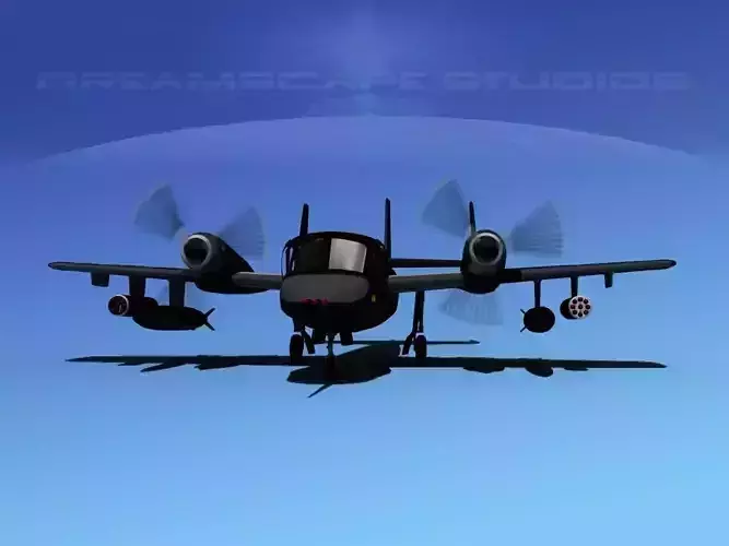 Grumman OV-1D Mohawk V11 3D model