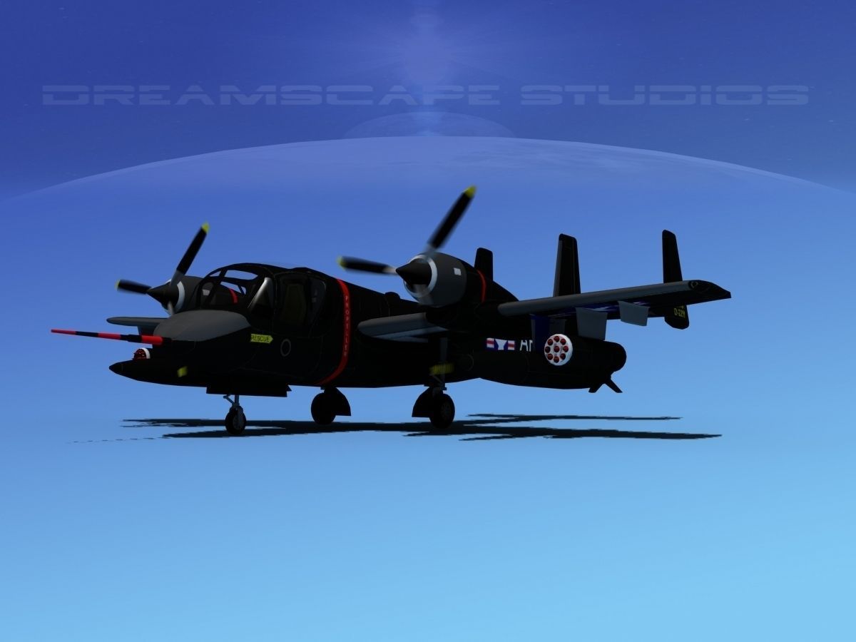Grumman OV-1D Mohawk V11 3D model_5