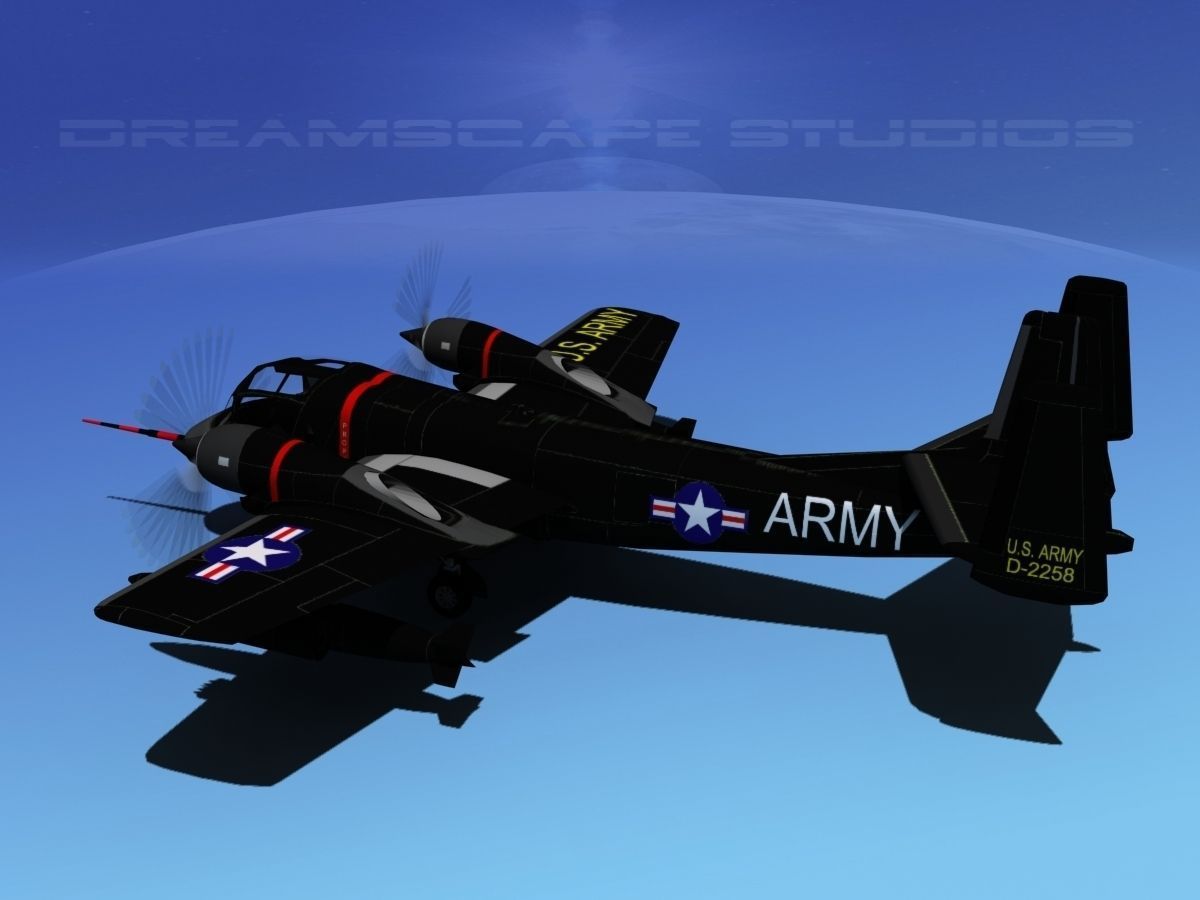 Grumman OV-1D Mohawk V11 3D model_7