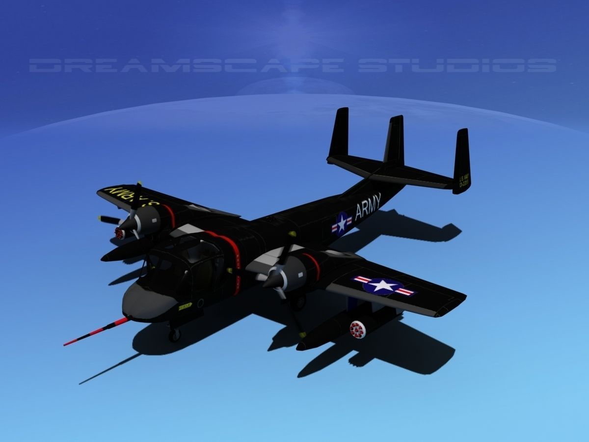 Grumman OV-1D Mohawk V11 3D model_8