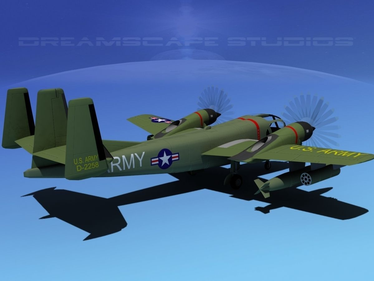 Grumman OV-1D Mohawk V12 3D model_3