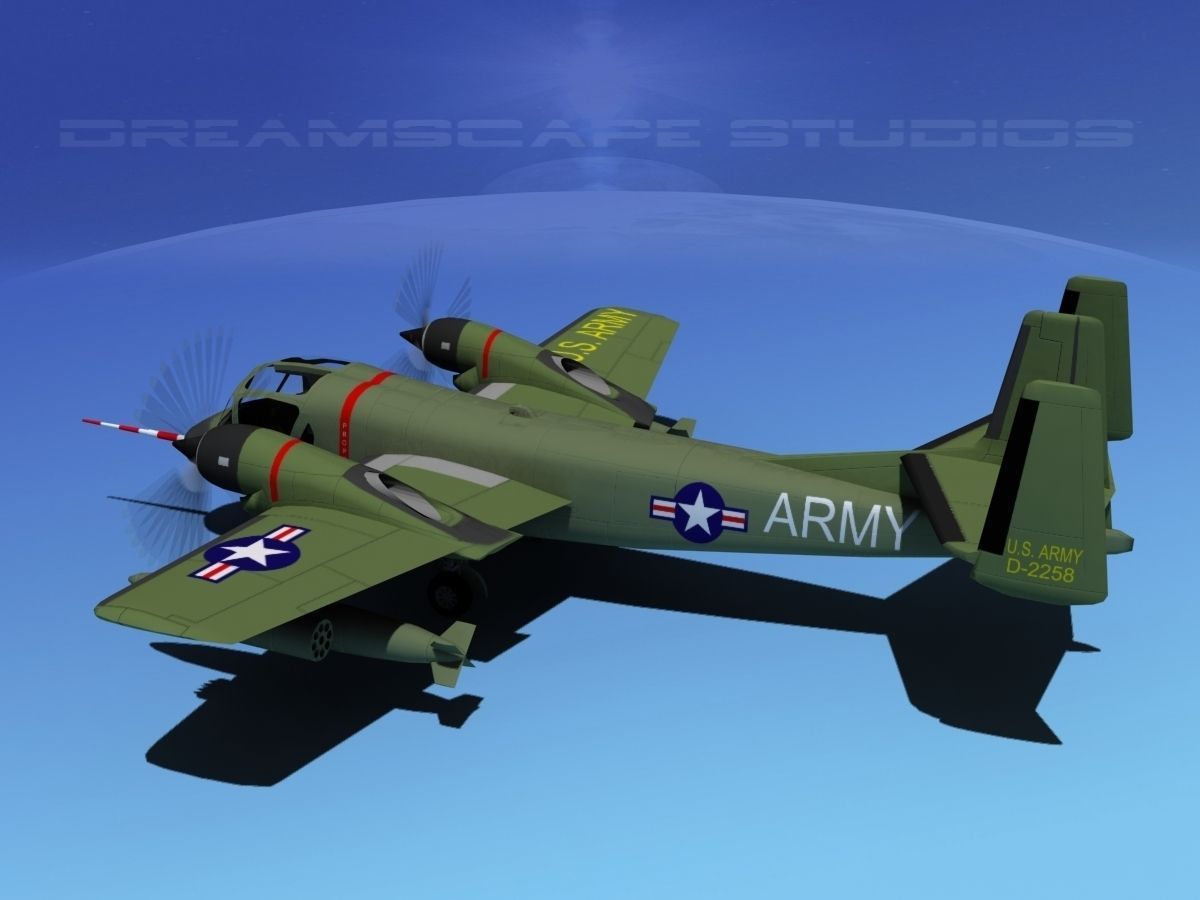 Grumman OV-1D Mohawk V12 3D model_6