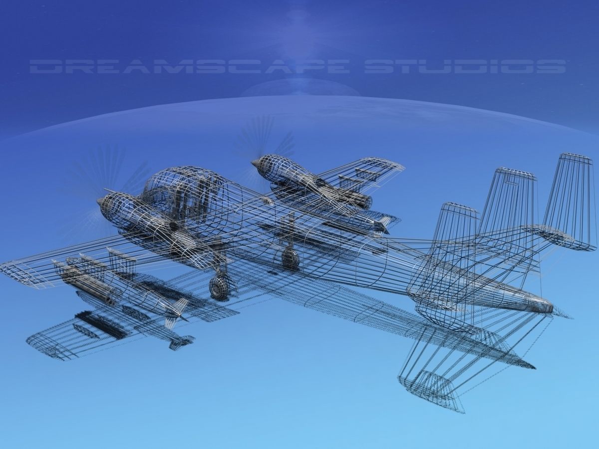 Grumman OV-1D Mohawk V12 3D model_14