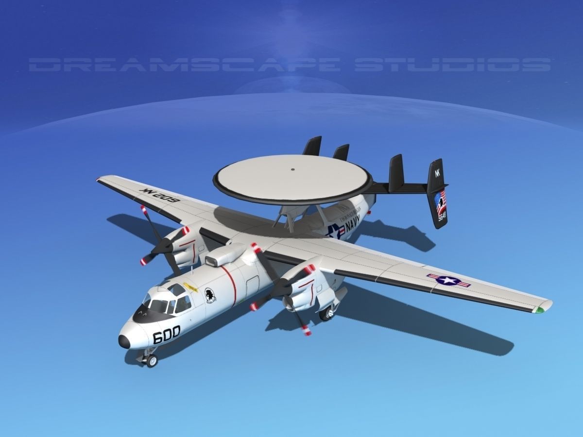 Grumman E-2C Hawkeye V01 3D model_10