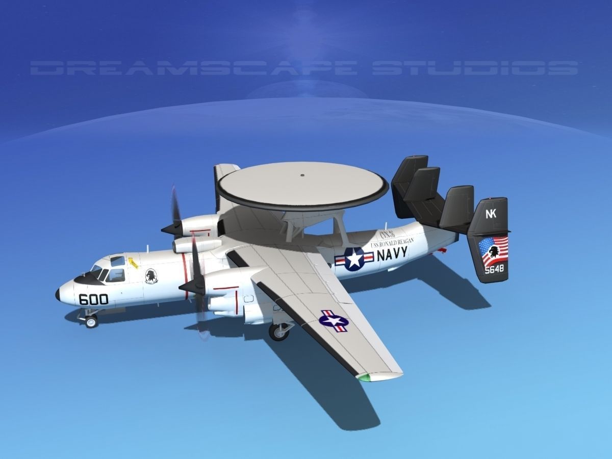 Grumman E-2C Hawkeye V01 3D model_9