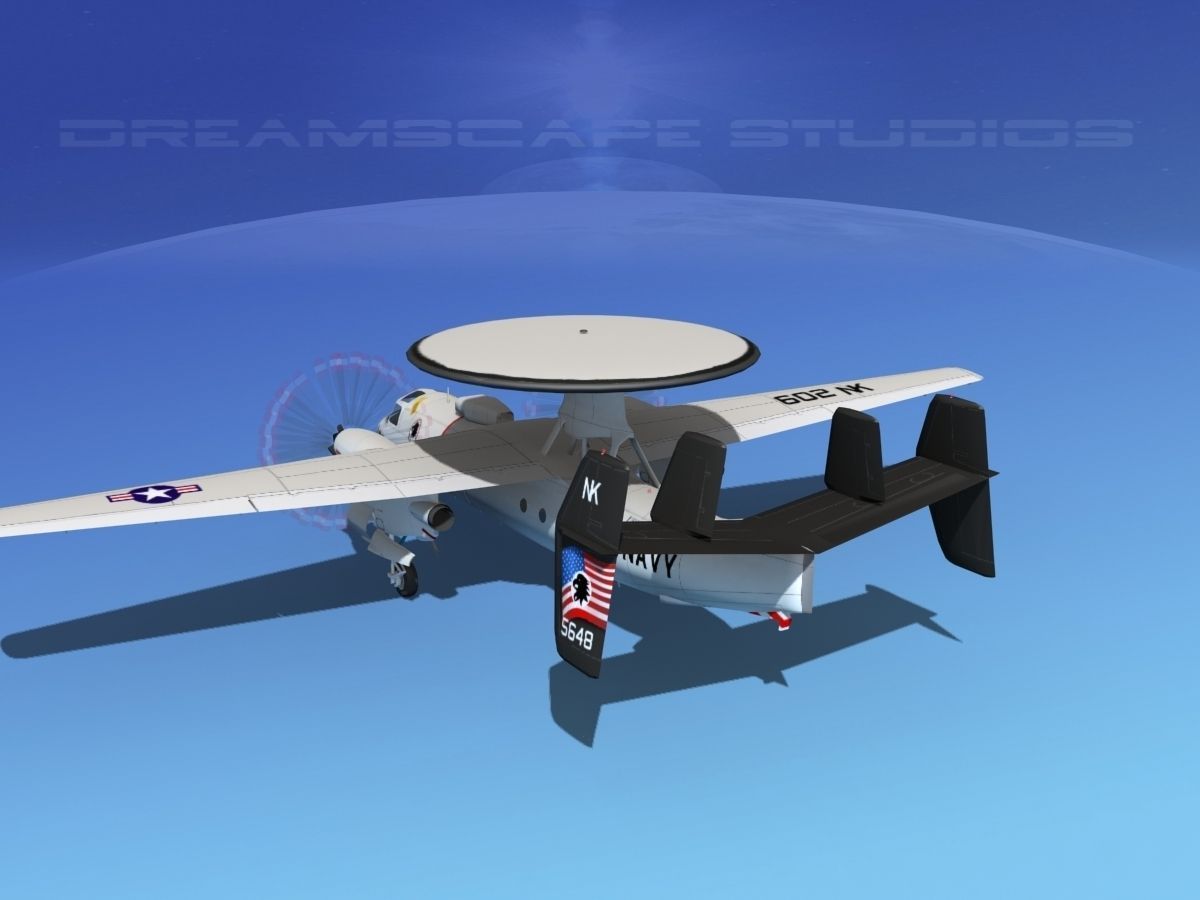 Grumman E-2C Hawkeye V01 3D model_7