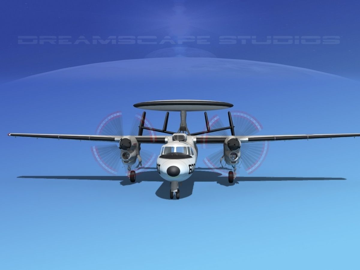 Grumman E-2C Hawkeye V01 3D model_1