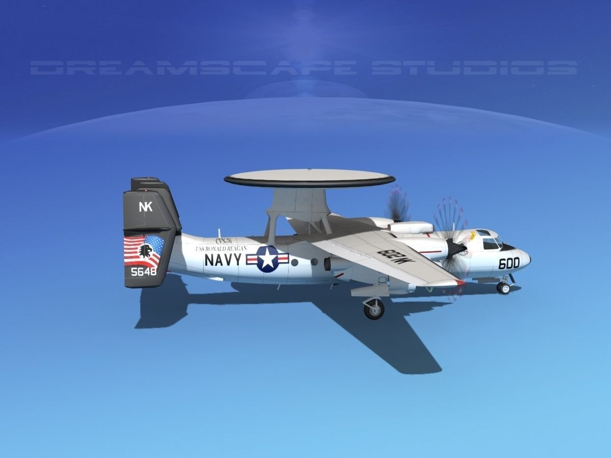 Grumman E-2C Hawkeye V01 3D model_4
