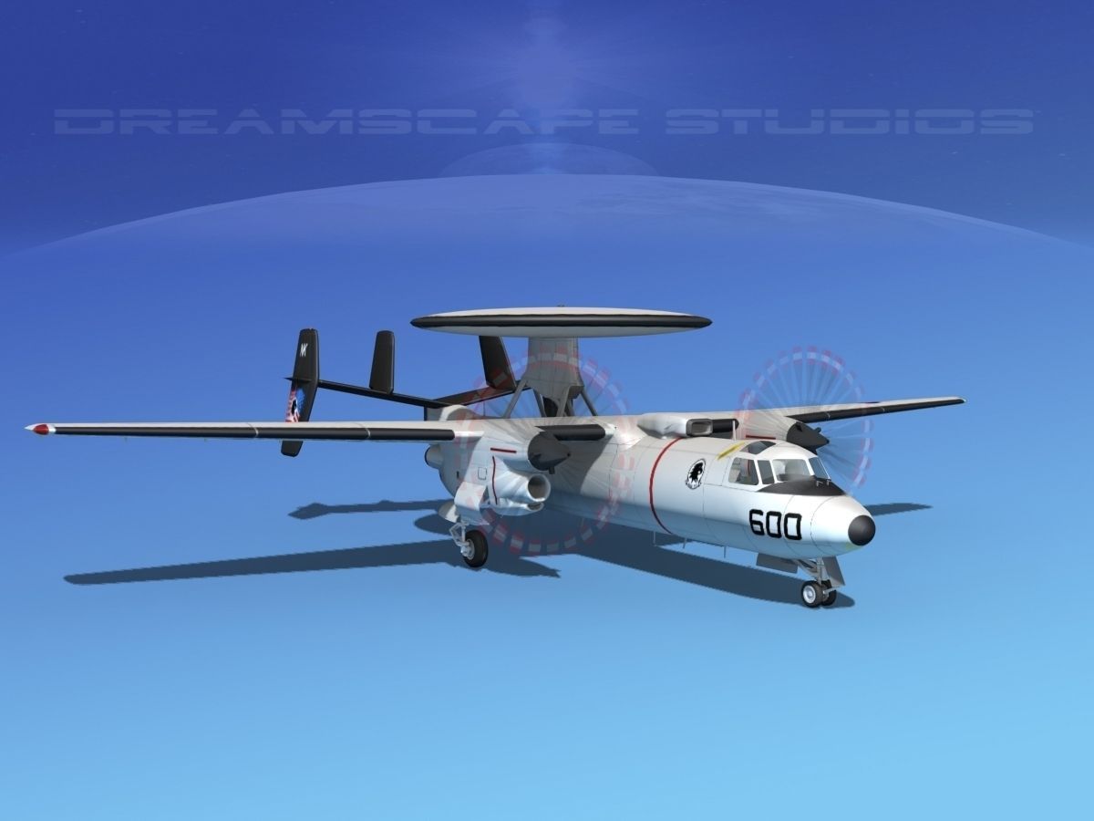 Grumman E-2C Hawkeye V01 3D model_2