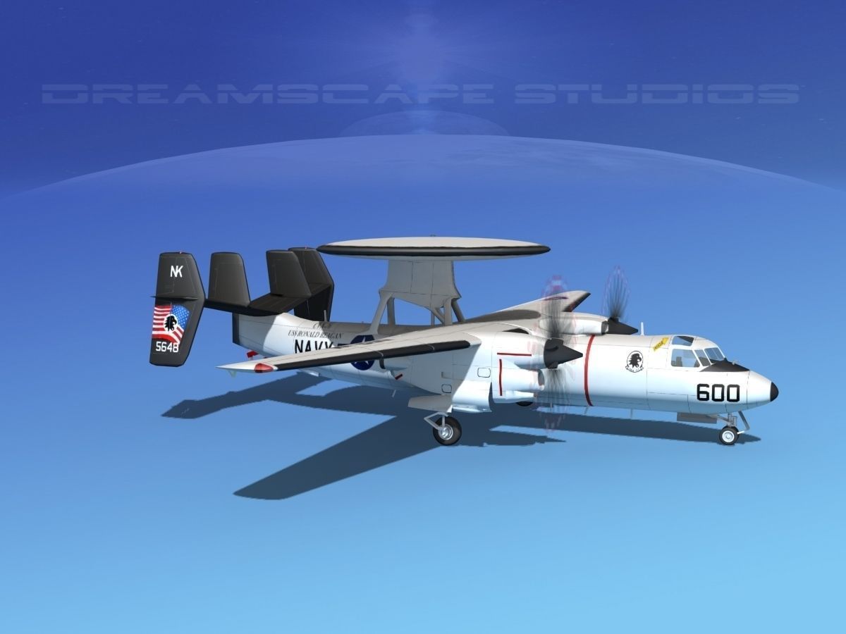 Grumman E-2C Hawkeye V01 3D model_3