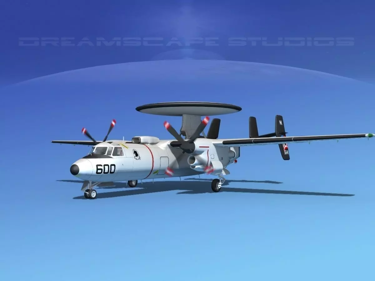 Grumman E-2C Hawkeye V01 3D model_0