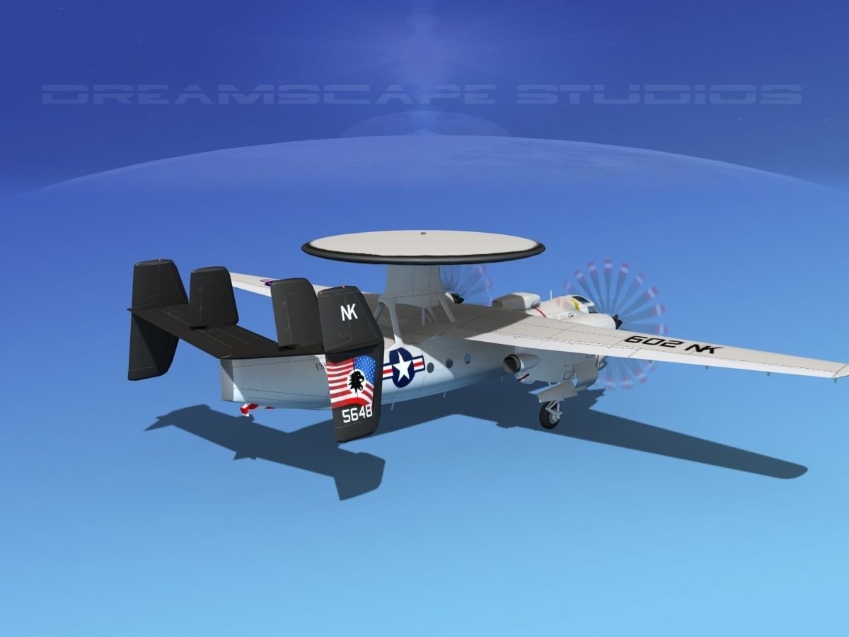 Grumman E-2C Hawkeye V01 3D model_5