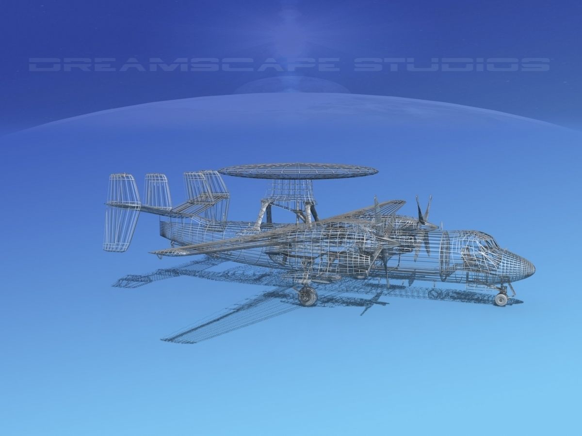 Grumman E-2C Hawkeye V01 3D model_12
