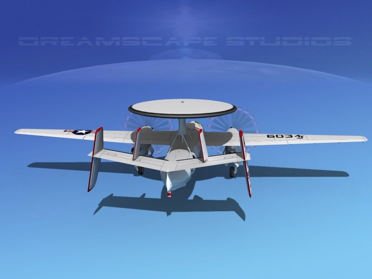 Grumman E-2C Hawkeye V03 3D model_5
