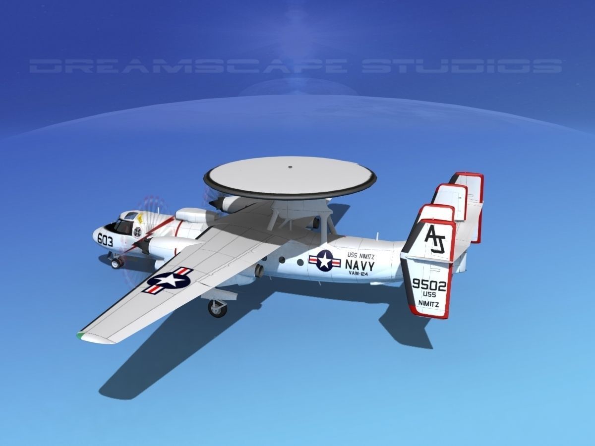 Grumman E-2C Hawkeye V03 3D model_8